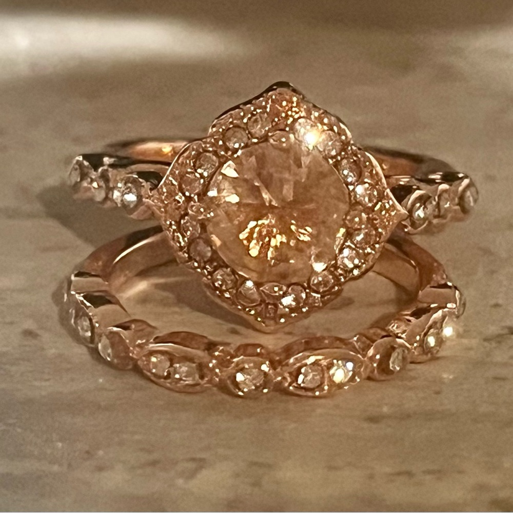 Rose Gold CZ Size 5 Fashion Ring